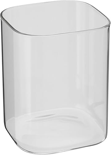 PATIKIL Jarrones cuadrados de vidrio de 6 x 4 pulgadas, florero con forma de cubo, portavelas flotante transparente, centros de mesa para decoración