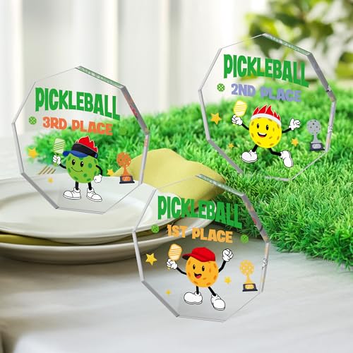 Trophée pickleball cadeau idéal en pack de 3 pour récompenser les joueurs - 5