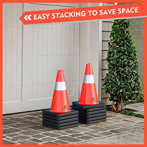 Roadhero SAFETY18-4-BLK Pack Traffic Safety Cones 18 Inch thumb #7