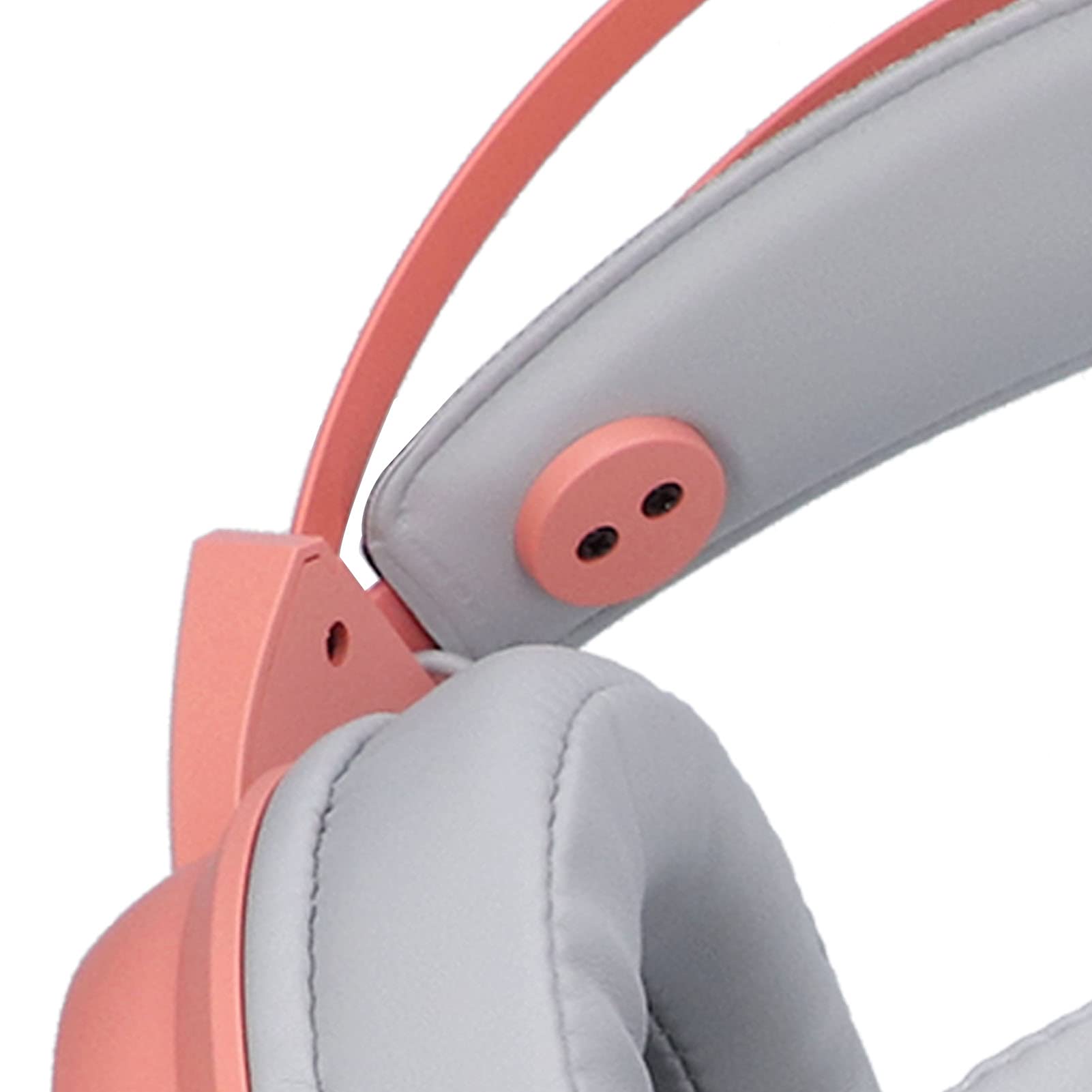Casque de Jeu Filaire avec Microphone, Casque de Jeu pour PC, Son stéréo Surround Confortable, Casque RVB, Micro omnidirectionnel réglable pour matériel de Jeu Informatique, léger (Rose)