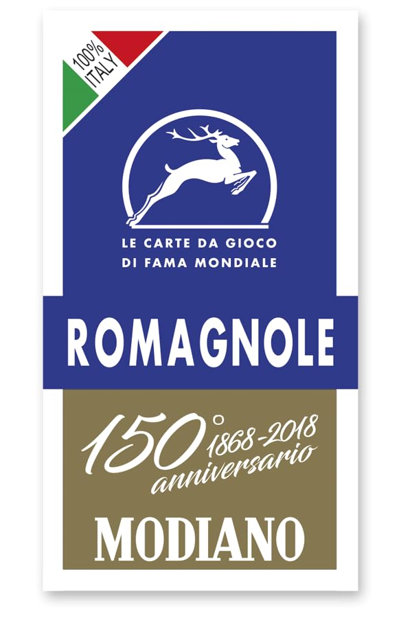 Modiano Romagna Blue Cards of 150th Anniversary, 2 cm - Image 2