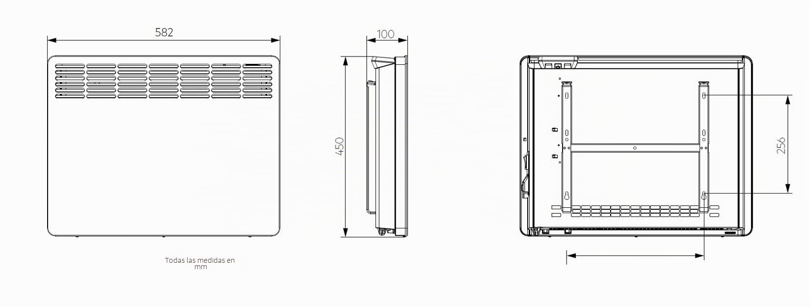 AEG - Convectores de pared, Blanco, 236534