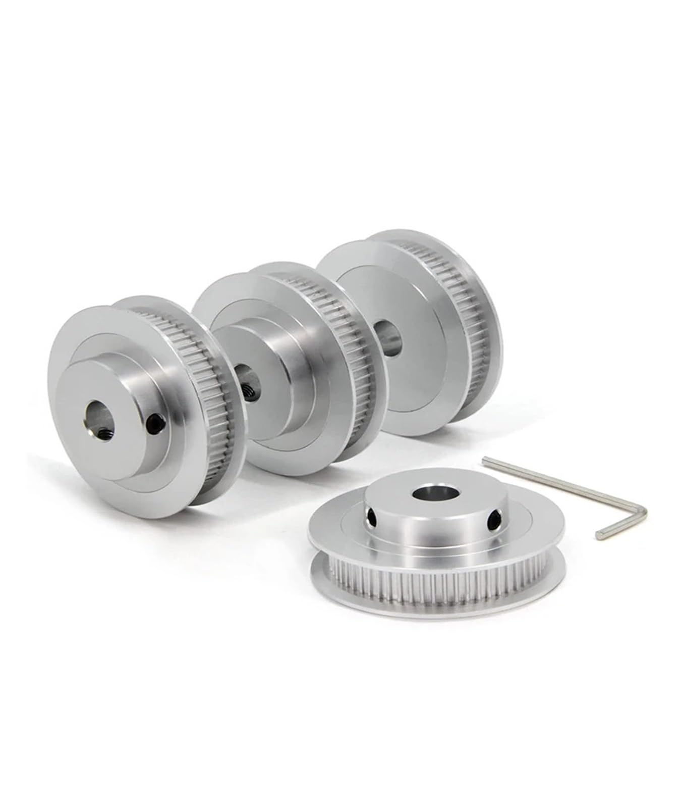 80T Zähne GT2 Zahnriemenscheibe Synchron-Radbohrung 5/6/8~18/19/25 mm Riemenbreite 6/10 mm 3D-Druckerteile zum Spannen offen 2GT Riemenscheibe (Bohrung 6,35 mm, 1 Stück Breite 10 mm)