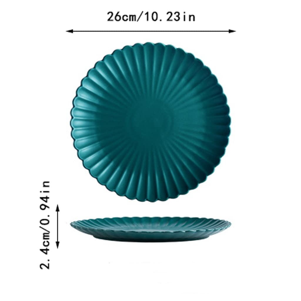 Miska sałatkowa 2-pak Talerze do serwowania Talerze do serwowania w domu Ceramiczne talerze do serwowania Talerze na ciasto Do sałatek, makaronów, steków Miski na przekąski de(B-Large)