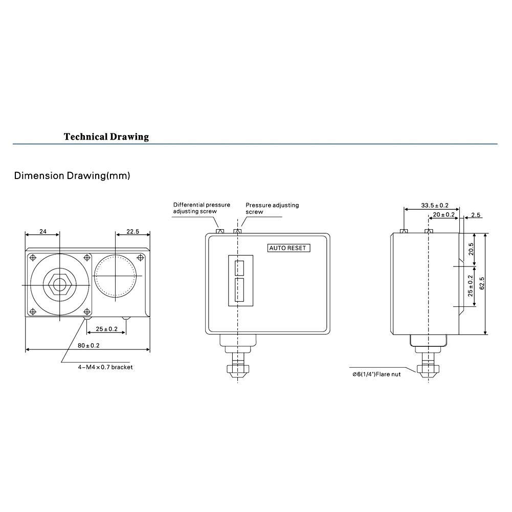 Interrupteur de commande de pression Eletronic pour pompe à eau air compresseur chaudière pressostat de compresseur d'air pour refroidisseur sécheur refroidisseur