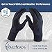 TrailHeads Men’s Running Gloves - Black Touchscreen Gloves - Lightweight Gloves - Small