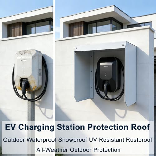 Boîtier borne de recharge extérieur étanche en acier pour borne murale électrique - 4
