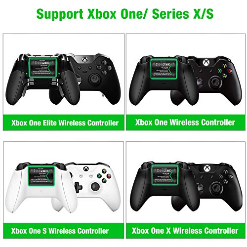 Rechargeable Battery Pack for Xbox One/Xbox Series X|S, 2x2550mAh Rechargeable Batteries and Fast Battery Charger Station Accessories Kit for Xbox One/One S/One X/Elite Wireless Controller - Thumbnail 4