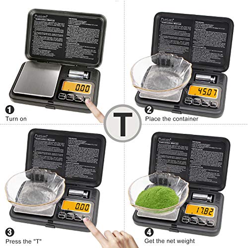 Fuzion Digital Pocket Scale 200G/0.01G, Scale Gram With Lcd Display, Tare And Pcs, Mini Digital Scale With 50G Calibration Weight For Jewelry, Coins, Powder, Herbs, Spices (Battery Included) #TOP19