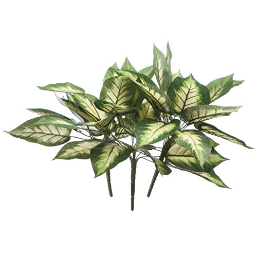 OakRidgeTM Hosta Bushes, Set of 3 – Artificial Indoor/Outdoor Home and Garden Décor, 12” H