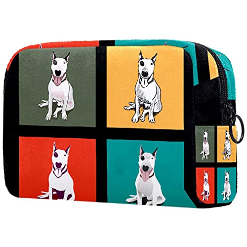Bull Terrier Neceser Organizador De Viaje para Artículos De Tocador para Mujer Bull Terrier Neceser Organizador De Viaje para Artículos De Tocador para Mujer