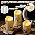 QQFCTOO Flameless Candle 3Pack 4" 5" 6" Outdoor Indoor Pillar 3" Diameter Battery-Powered Flashing Candle Includes 10 Keys Remote Timer Function Battery Operated Candles