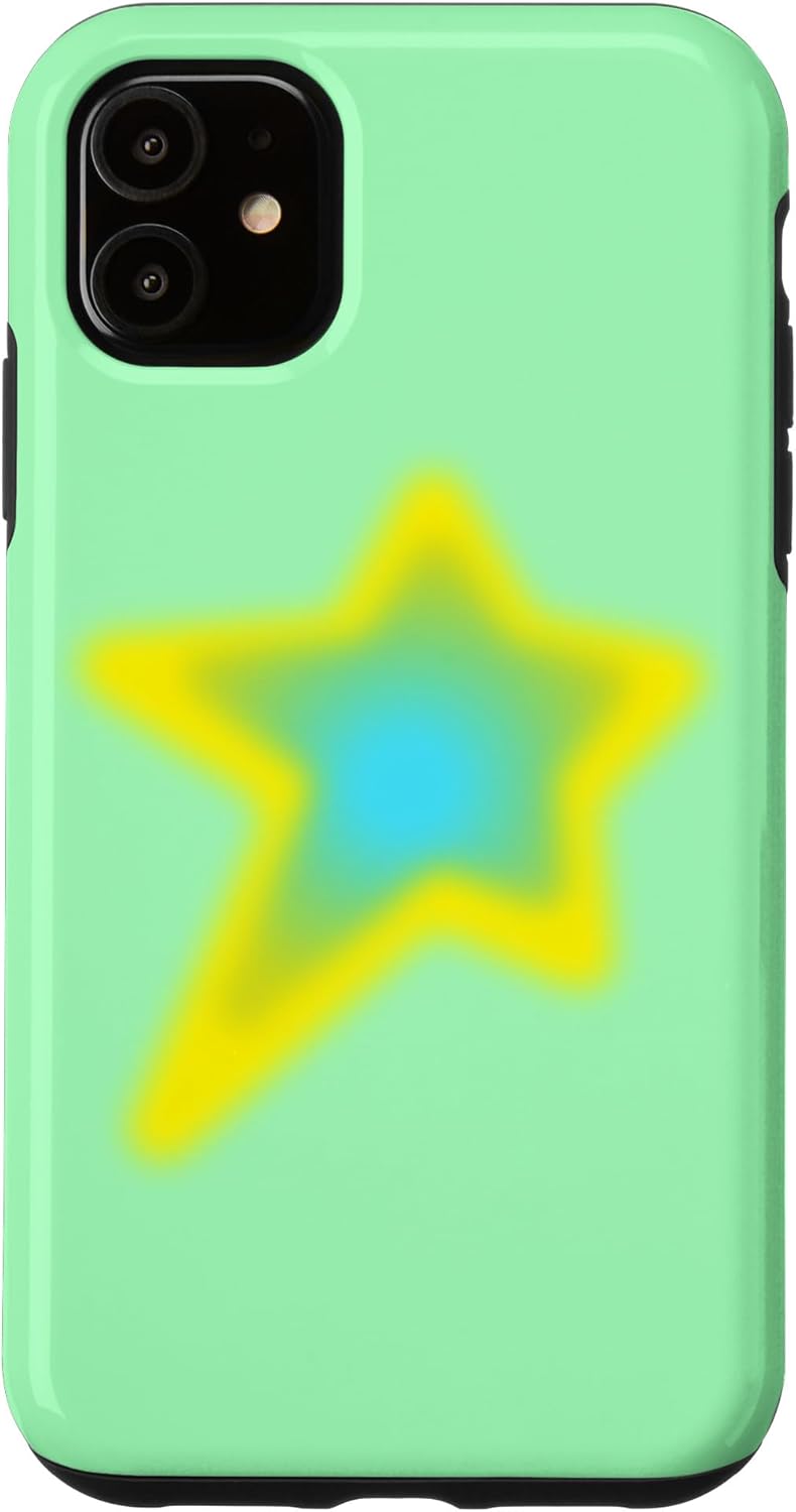 BRIGHT GREEN STAR AURA Case for iPhone 12/12 Pro