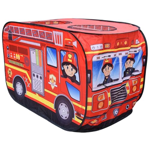 Tienda para niños, casa de Juegos ventilativo en Forma de vehículo con Forma de vehículo con Flip de Puertas y Top Abertura de automóvil Resistente Resistente a los rasguños Playhouse con Marco