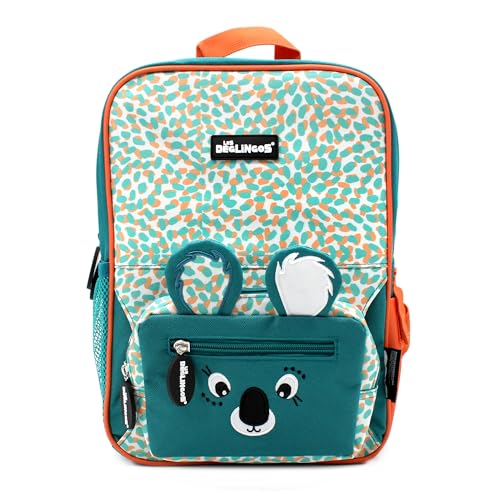 LES DEGLINGOS - Sac à Dos 2-en-1 avec Banane Amovible Berlingos le Koala, Bleu - Capacité 10 litres, hauteur 34 cm