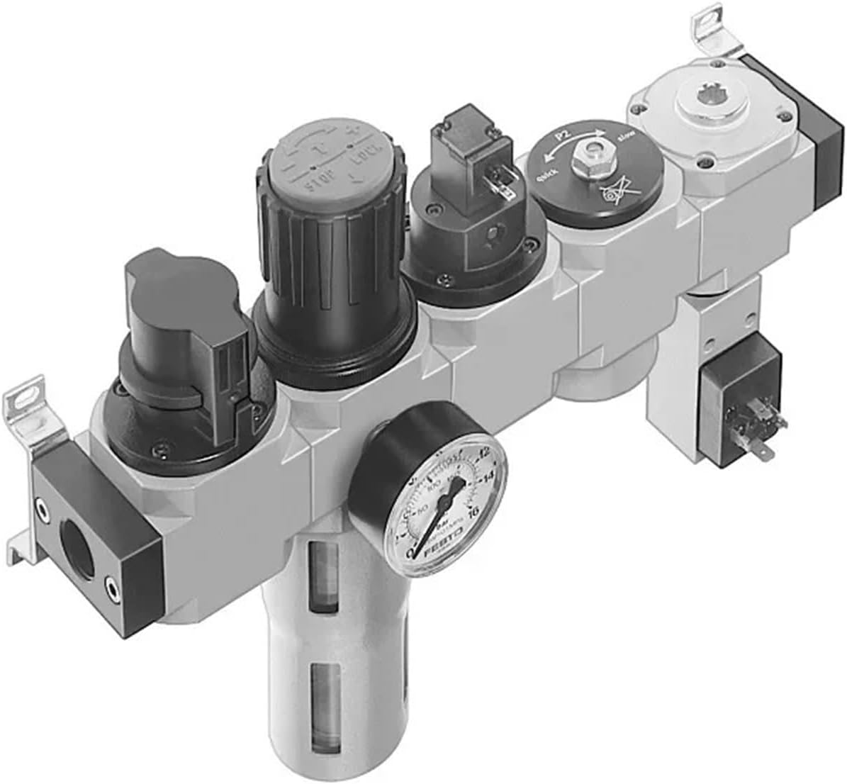 LFR-1/2-D-MIDI-KF-A 185776 LFR-1/2-D-MIDI-KG 185787 Air Treatment Unit Combination(185776)