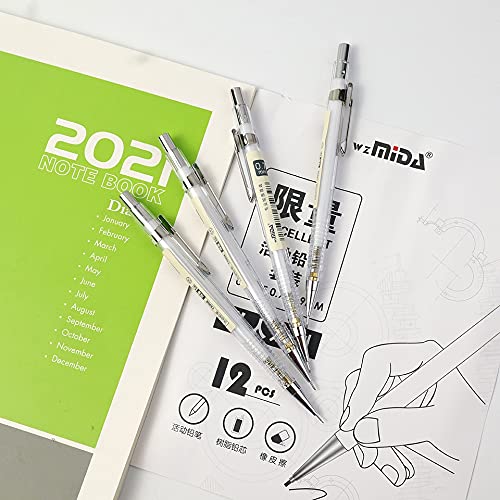 Ołówki Ołówki mechaniczne Wkłady HB 0,3/0,5/0,7/0,9 mm Zestaw ołówków automatycznych Rysunek Szkic Biuro Szkolne (1 pudełko) (1 pudełko)