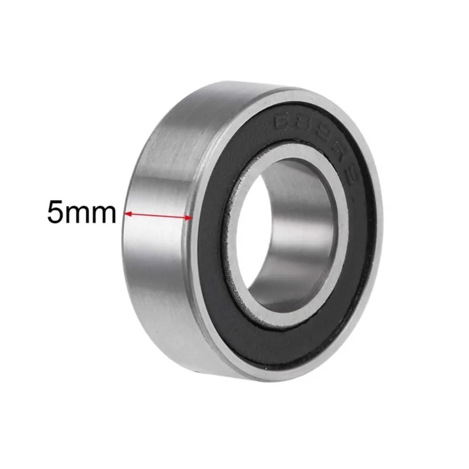 Lot de 10 roulements à billes à rainure profonde 688rs 684 685 686 687 688 689 ZZ RS 2RS 2RS - Roulements d'étanchéité en caoutchouc pour patins à roulettes de longboard (2RS noir, 689 9 x 17 x 5 mm