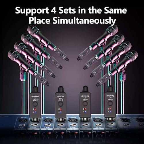 Sistema Inalámbrico para Guitarra y Micrófono A11 con Transmisor y Receptor, Tecnología UHF 2.4 GHz, Rango de 30 m, Batería de 300 mAh, Negro miniatura 3