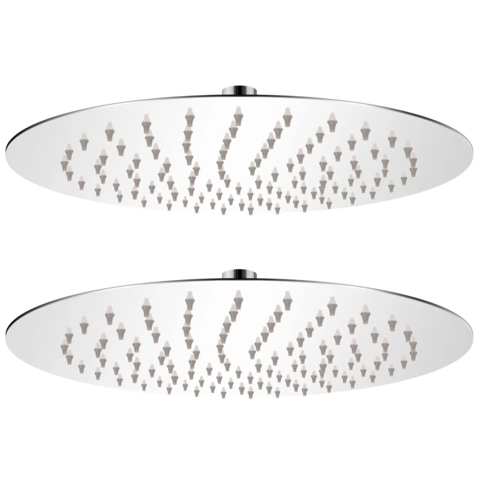 ShGaxin Cabezal de Ducha Efecto Lluvia 2 pzs, Rociador Ducha, Ducha Lluvia, Alcachofa Ducha, Duchas De Baño Alcachofa Lluvia, Recambios Columna Ducha, Acero Inoxidable Ø 25 cm