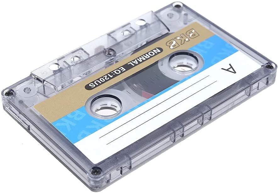 Tobo Empty Cassette Tape 60 Minutes Standard Cassette Blank Tape Player Empty Magnetic Audio Tape Recording for Speech Music Recording MP3 /DVD TD-1238CA