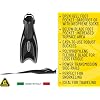 Cressi Snorkeling Adjustable Fins for All Family - Long Blade Versatile Open Heel Flippers - Palau: Made in Italy