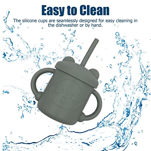 Greatideal Tazza per Bere con Cannuccia Morbida 8