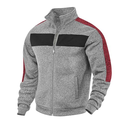 Long Sleeve for Mens Fall Winter High Neck Color Block Loose Fit Outfit Mens 2025 Trendy Y2K2