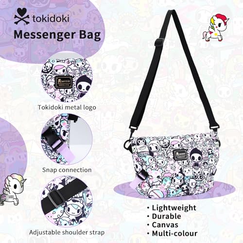 Tokidoki Unicorno Cute Tote Bags for Women Foldable Canvas Tote Bag with Doll Portable Shoulder Handbag for Work Travel4