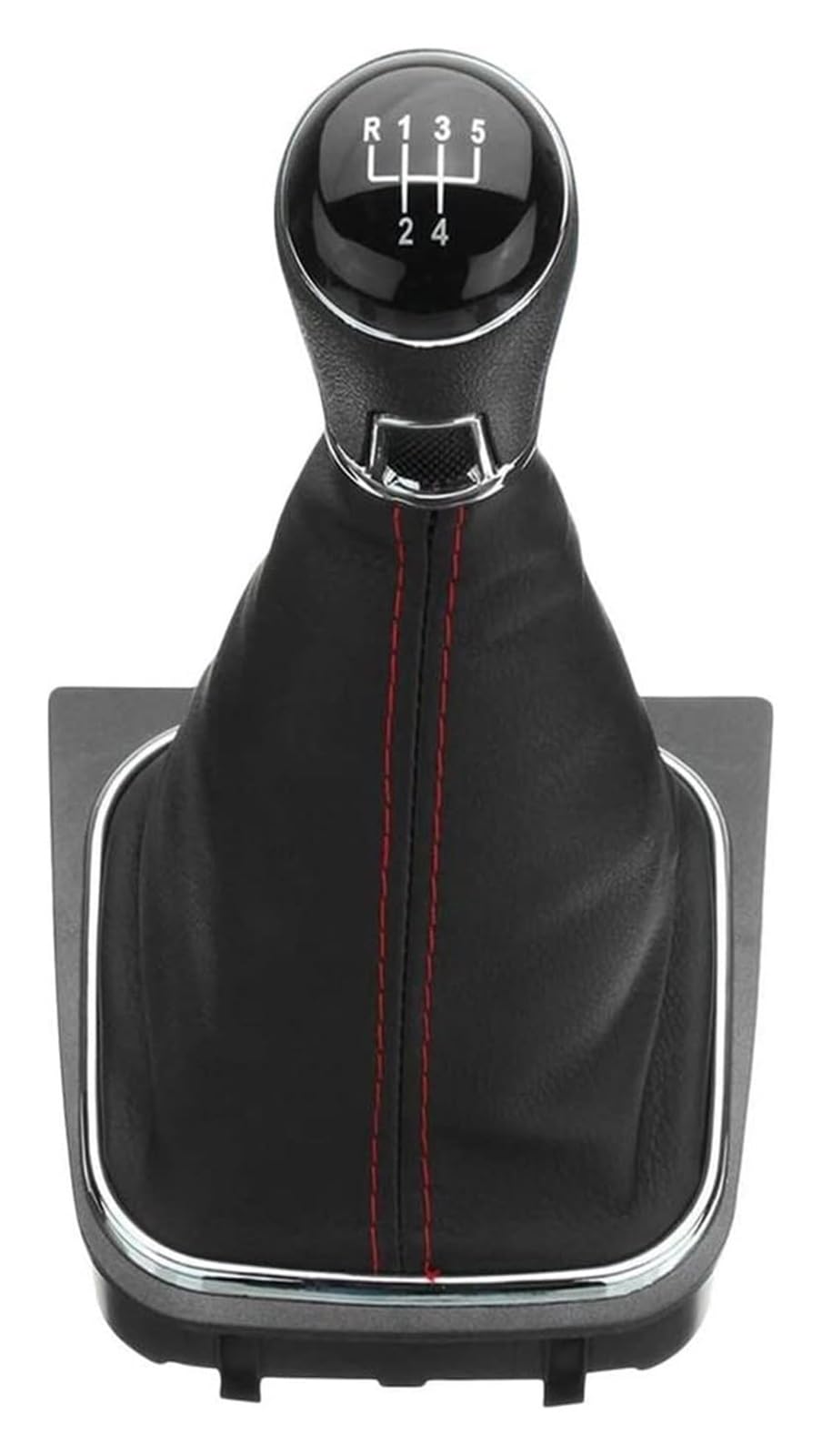 Jsrvqkms 1 Car Gear Knob For Vw For Golf 5 6 Mk5 For Gti Manual Speed Car Gear Shift Knob Stick Pen Gaitor Leather Boot(1)
