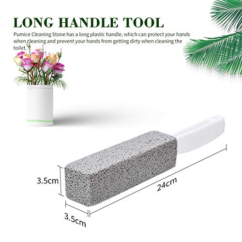 Hotype Bloque para Limpieza de WC Piedra de Limpieza de Pómez Natural 2pcs, Escobilla de Baño de Piedra Pómez con Mango Colgante, para Limpieza Baño/Inodor/Parrilla/Cuidado de Los Pies - imagen 2