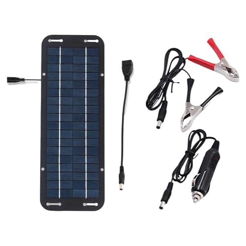 Marsrut 5W 12V Portable Solar Panel Trickle Charger Kit –