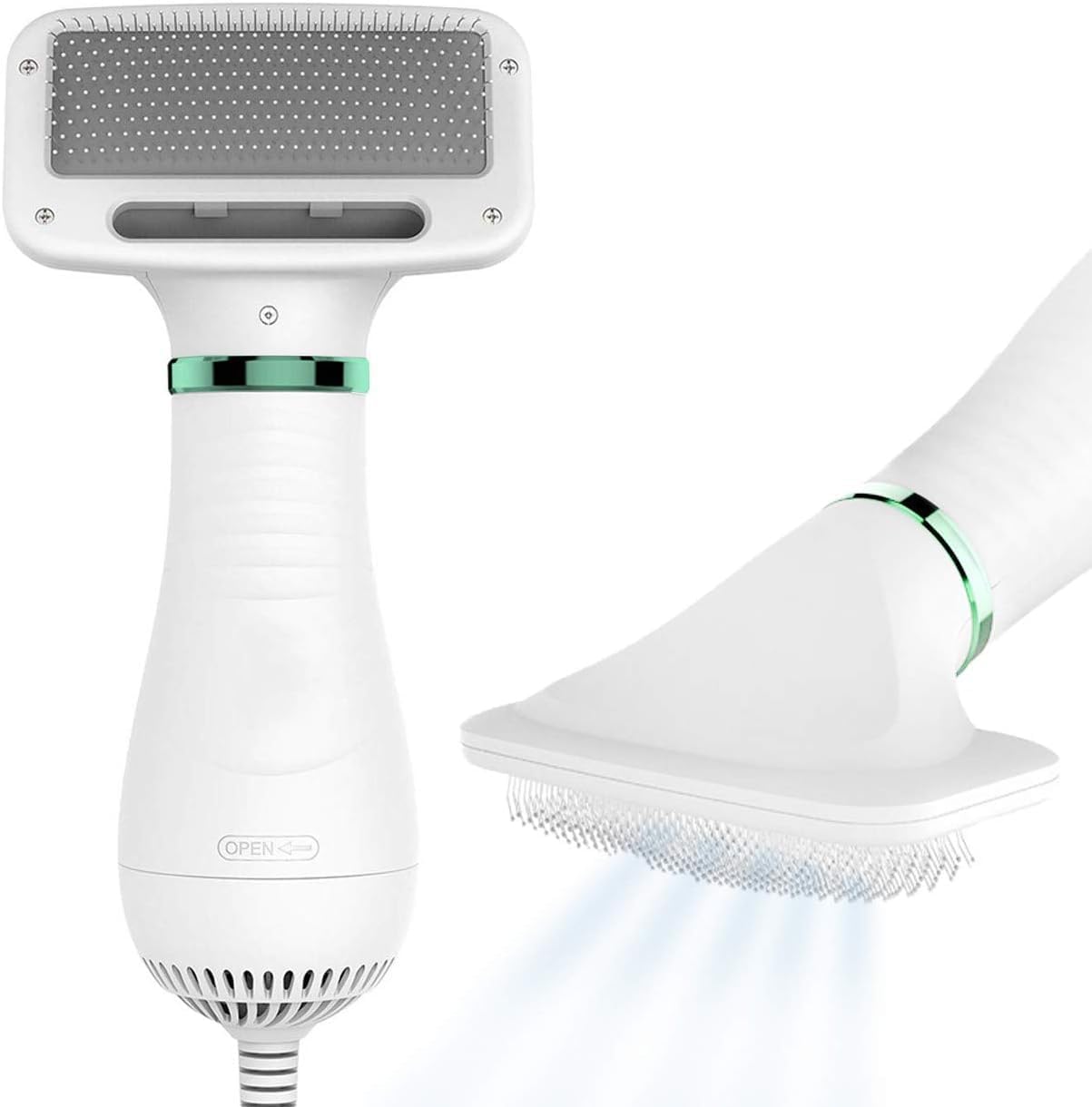 MODINITY Dog Hair Dryer Brush for Dog & Cats | Portable 2 in 1 Pet Hair Dryer with Self Cleaning Slicker Brush, Cat &Dog Grooming Dryer & Comb, Professional Pet Blow Dryer Adjustable Temperature (B0CHMNFWJQ) Amazon Price History, Amazon Price Tracker