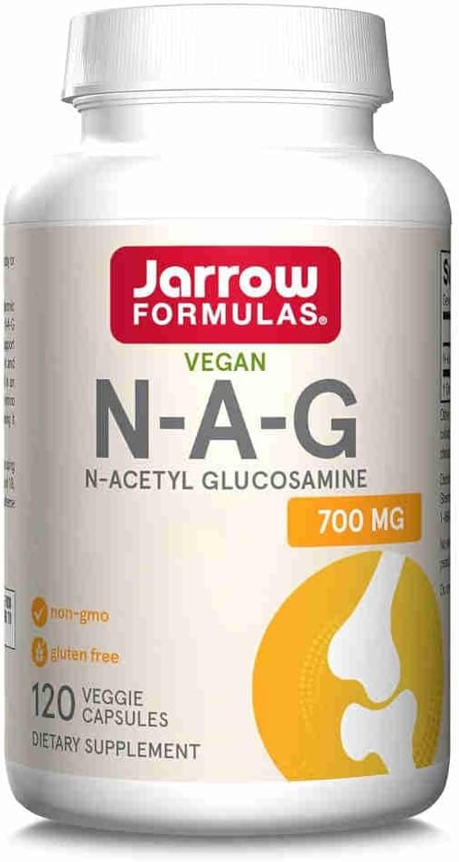 Jarrow Formulas, N-A-G (N-Acetyl-D-Glucosamine), 700mg, 120 Vegan Capsules, Gluten Free, Vegetarian, Non GMO