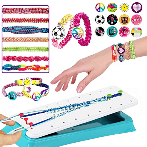 CHMMY Kit para Hacer Pulseras Niña, Kit de Manualidades para Niños Conjunto de Cuerdas de Colores Conjuntos de Manualidades para Niños 6 7 8 9 10 11 12 Años Regalo Cover
