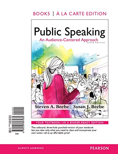 Public Speaking: An Audience-Centered Approach,... 0205897282 Book Cover