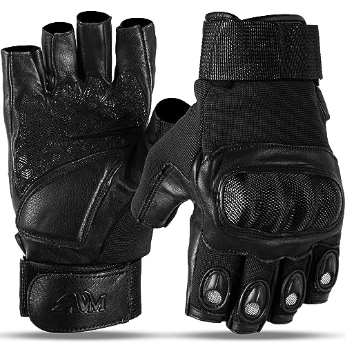 Gants outdoor de randonnée et escalade ADM vert kaki