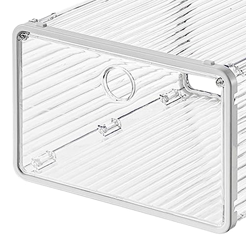 Boîte de rangement pour chaussures enfant transparent multifonction blanche