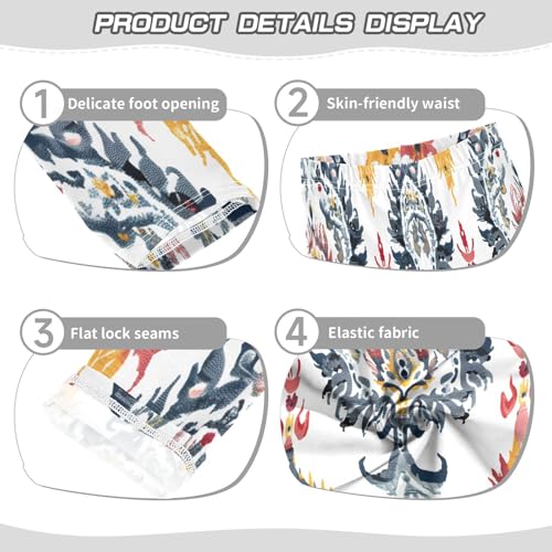 Toddler Girls Leggings Printed Yoga Pants Leggings Floral Embroidery for Kids3