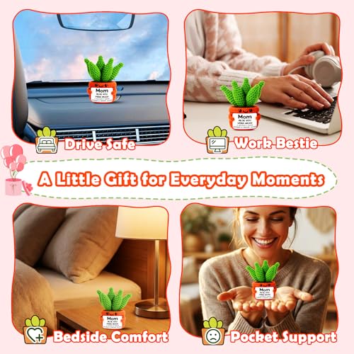 Image of GiftMark Mom Birthday Gifts from Daughter - Aloe Gifts for Mommy | Mom Birthday Gifts from Daughter, Mothers Day Gift for Mom, Handmade Crochet Aloe