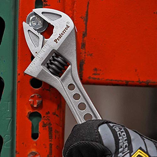Proferred T06003 Tiger Paw Adjustable Wrench with Padded Handle, Matt, 8