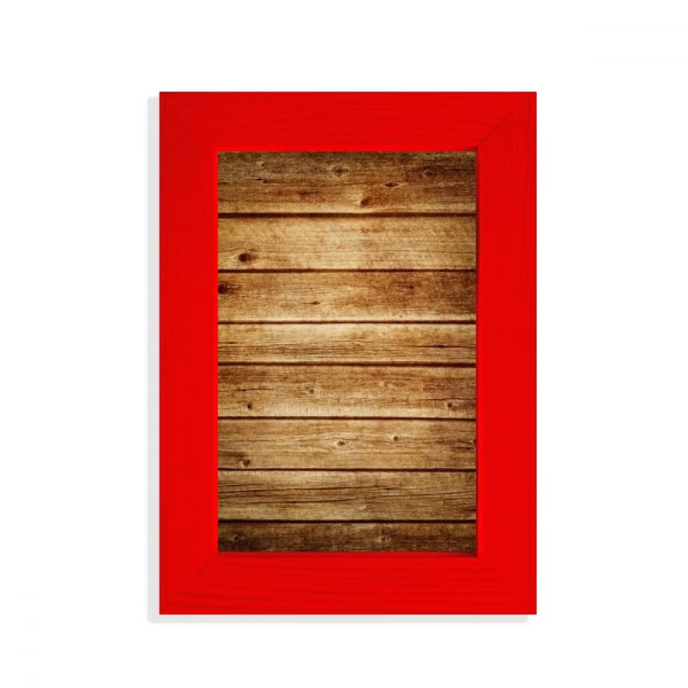 Cadre photo rouge rayures perforées irrégulières design original