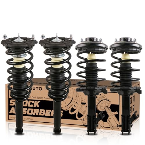 KUIPERAUTO 171461 171462 171327 Front + Rear Suspension Struts Shocks Complete Assembly Shock Absorbers w/Coil Spring Compatible for Nissan Maxima Infiniti I35 3.5L 2002 2003 2004 (Set of 4) by KUIPERAUTO - Used condition - US$164.93