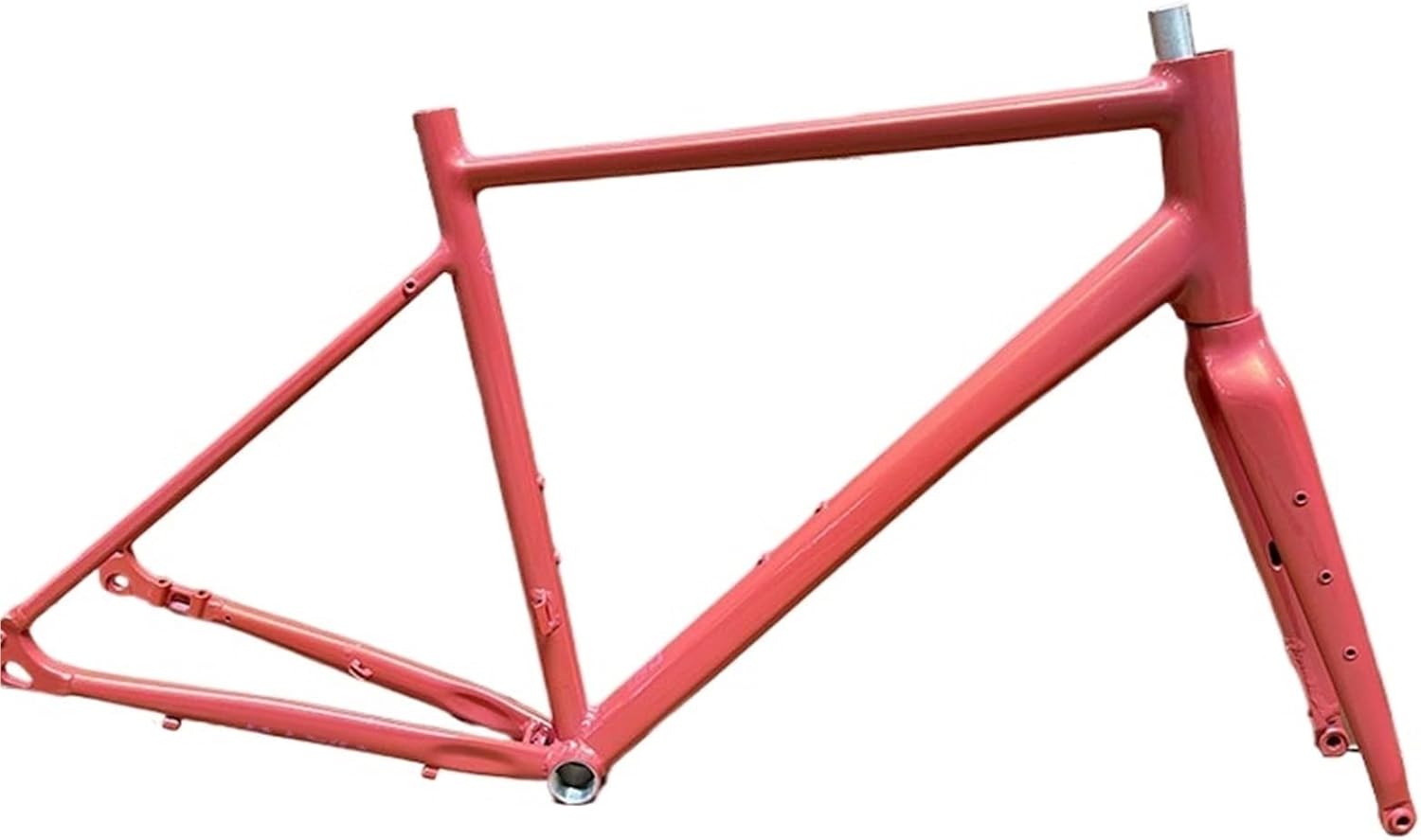 Gravel Road Bike Frameset Aluminum Alloy Frame with Fork Integrated Forming Thru Axle Disc Brake