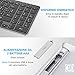 immagine 4OMOTON Tastiera Wireless per PC Windows 7/8/10, con Ricevitore USB 2.4GHz per Desktop/Laptop/Notebook, Tastiera Italiana Senza Fili, Leggera e Sottile, Nera