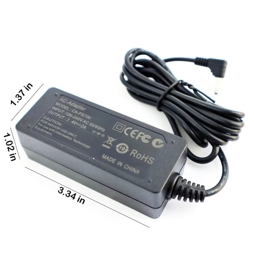 ACK-E10 Cargador Adaptador de alimentación LP-E10 Batería ficticia Compatible con Canon EOS Rebel T3 T5 T6 T7 1100D 1200D 1300D 1500D 2000D,Kiss X50 X70 X80 X90 Cámaras