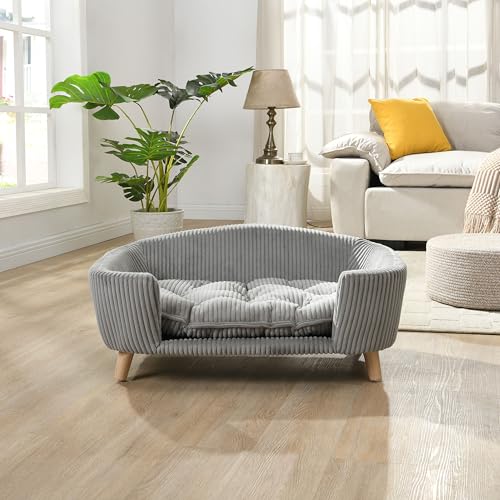 Christopher Knight Home Elroy Orthopedic Dog Bed, Elevated Dog Sofa Bed for Small Dog, Supportive...