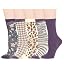 5 Pairs-purple Vintage Patterns