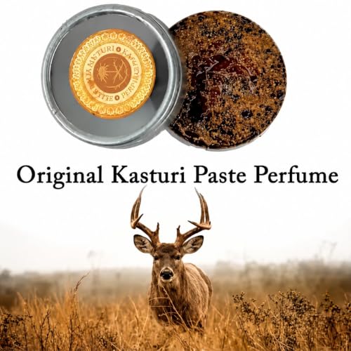 Image of Kasturi No.1 Musk Attar Cream 20g, Alcohol-Free Solid Perfume Balm for Men & Women, Concentrated Musk Ittar with Long-Lasting Fragrance, 2