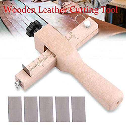Taglierina Per Cinture In Pelle - Strumento Manuale Con 3 Lame, Larghezza Taglio Max 12mm, Manico Ergonomico In Ottone